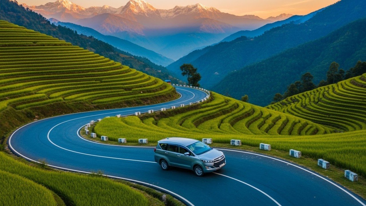 Driving in the Uttarakhand Hills 