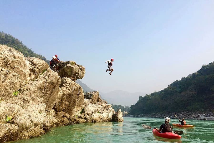 Rishikesh Cliff Jump & Kayaking