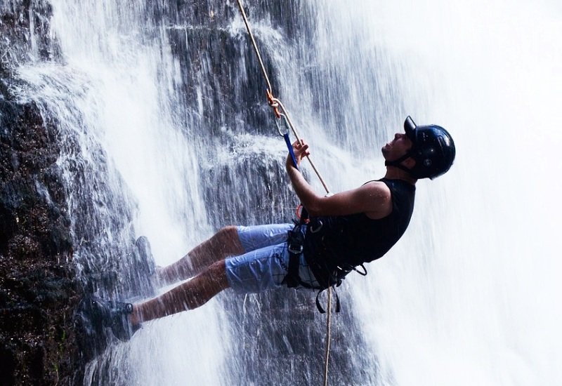 Rishikesh Waterfall Rappelling